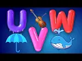 ALPHABET U V W For Kids ABC English Alphabet ABC Song