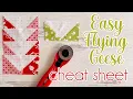 How to Make a Flying Geese Block - 2 Easy Ways Cheat Sheet