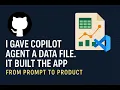 GitHub Copilot Agent Built This Dashboard From a CSV No Code Written