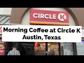 Buying Morning Coffee at Circle K Convenience Store and Gas Station Austin Texas