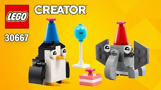LEGO® Creator Animal Birthday Party (30667)[72 pcs] Building Instructions @TopBrickBuilder