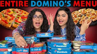 Trying ENTIRE MENU of Domino s Pizza What your ideal Domino s order should be TheThakurSisters