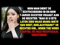 Bij mijn scheiding liet mijn dochter een video zien. Iedereen was geschokt…