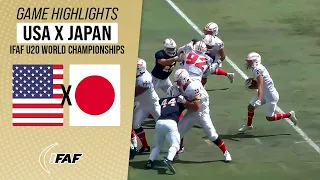 USA FOOTBALL X JAPAN | IFAF U20 WORLD CHAMPIONSHIPS SEMIFINAL | Game Highlights