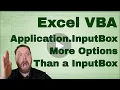 Excel VBA Application InputBox - Code included