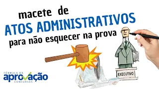 MACETE DE ATOS ADMINISTRATIVOS PARA NÃO ESQUECER NA SUA PROVA DE CONCURSO (Direito Administrativo)