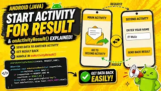 ANDROID - ON ACTIVITY RESULT START ACTIVITY FOR RESULT TUTORIAL IN JAVA