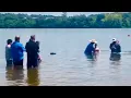Baptism s at lake Naconiche and church picnic What a blessing Hope we do it again soon