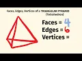 How Many Faces Edges And Vertices Does A Triangular Pyramid Have