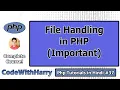Writing and Appending to Files in PHP in Hindi PHP Tutorial