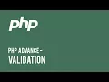 Web Development - PHP Advance Validation Part I