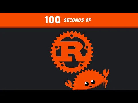 Rust in 100 Seconds - YouTube thumbnail