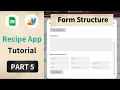 Recipe App Pt 5 - Clean Up Your Form with Rows and Inline CSS
