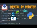 Creating a denial of service DOS program in Python sockets NO TALKING