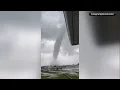 Waterspout seen off shore of Long Island as severe storms tore through region