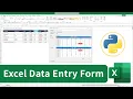 Create A Modern GUI Excel Data Entry Form With Python