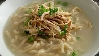 Download Korean Chicken Noodle Soup from Scratch (Kalguksu: 칼국수) MP3