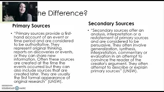 Finding and Evaluating Sources for a College Paper