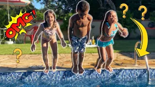 desafio na piscina fale qualquer coisa 
