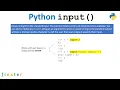 Python input Function 6-Minute Primer