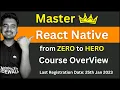Master React Native Live class Course Overview in Hindi Engineer Codewala