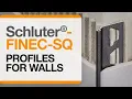 How to install tile edge trim on walls Schluter -FINEC-SQ