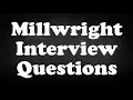 Millwright Interview Questions
