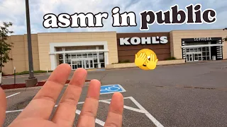 doing public asmr tapping tour around kohls