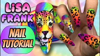 🌈How To: Lisa Frank Nail Art!😍💅🏼🎨