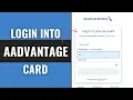How to log in to American Airlines AAdvantage Credit Cards