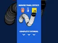 Mouse Trail Effect JavaScript HTML CSS JavaScript