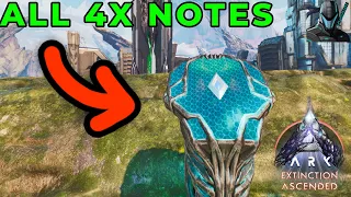 All 4x Explorer Note Locations on Extinction ARK Survival Ascended