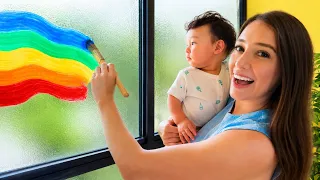 PINTÉ UN MURAL SOBRE VIDRIO… ¿FUNCIONÓ? 😱🪟🎨