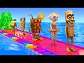 Download Lagu Long Slide Game With Cow Elephant Gorilla Hippopotamus Tiger 3d Animal Game Funny 3d Animals