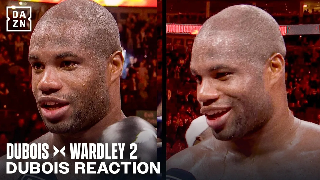 Daniel Dubois reacts to DESTROYING Fabio Wardley in two rounds!