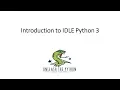 IDLE for Python 3