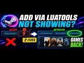 Add via LuaTools Missing Games Not Showing in Steam Library Fix Hindi 2026