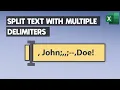 How to Split Text to Columns in Excel with Multiple Delimiters using a TEXTSPLIT Excel Formula