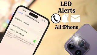 iPhone 14 Max LED Flash Notifications Alert iOS 16 Text
