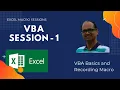 Excel VBA for Beginners VBA - Session