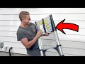 Soctone Telescoping Ladder 12 5 FT Aluminum Button Retraction Extension Ladder 330lbs Max - Review