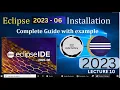 How to install Eclipse IDE 2023-06 on Windows with JDK 2023 Update Eclipse - Java 18