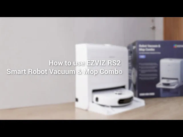 EZVIZ RS2 — робот-камера-пылесос, площадь уборки 300 м² на одной зарядке + влажная уборка с вращающимися щетками + голосовое управление