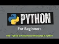 86 Understand Hybrid Hierarchical Inheritance in Python Easily Python for Beginners