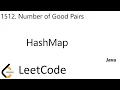 LeetCode 1512 Number of Good Pairs HashMap Java