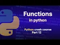 Functions in Python Python Crash Course part 12