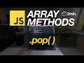 JavaScript Array Methods in Minutes POP 3 EXAMPLES