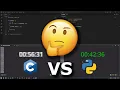 C vs Python Who Is Faster You Might Be Surprised