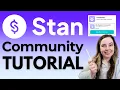 How To Create A Community On Stan Store STEP BY STEP