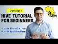 Lec-1 Big Data HIVE Tutorial Hive Architecture Introduction to HIVE for Beginners